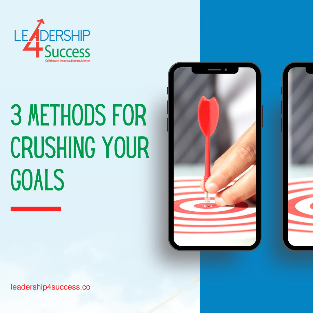 3 Methods For Crushing Your Goals - Leadership 4 Success